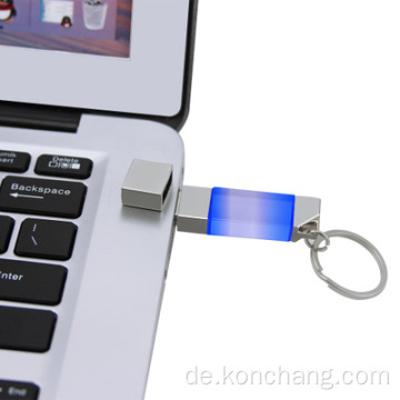 Kleines Kristallglas USB-Flash-Laufwerk 3D-Logo